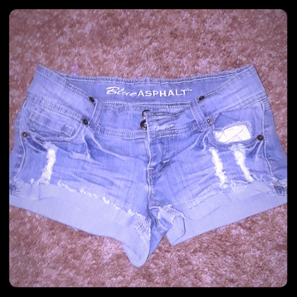 Blue asphalt shorts rarely worn